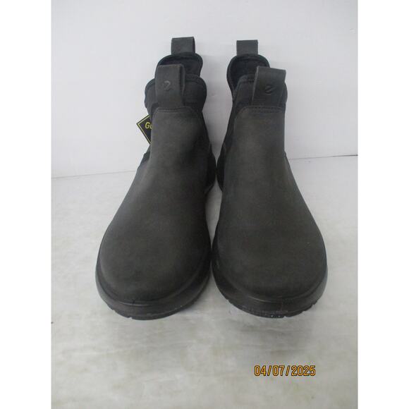 USED ECCO Womens Black Waterproof Solice Gtx Round Toe Leather Boots,BLK,10-10.5 - Picture 3 of 10